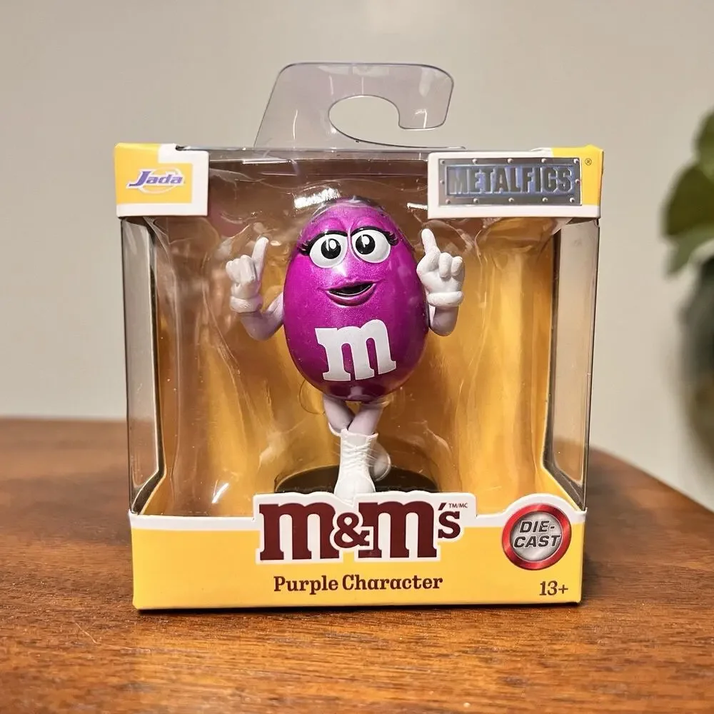 MetalFigs M&M's Purple Character Die-Cast Figurine Collectible Jada Toys #85270
